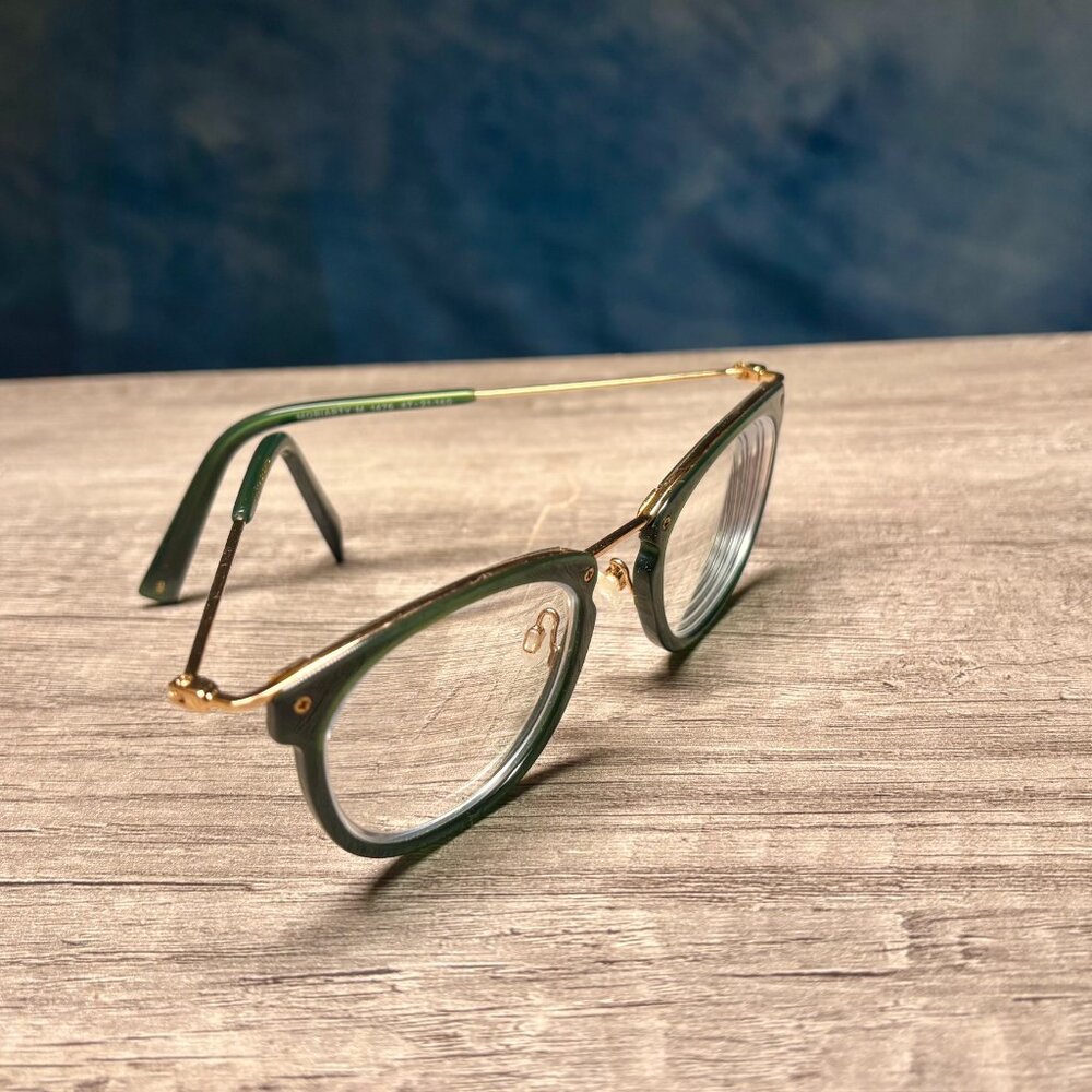 Warby Parker - Moriarty M 1476 Size: 47□21 140  Green & Polished Gold